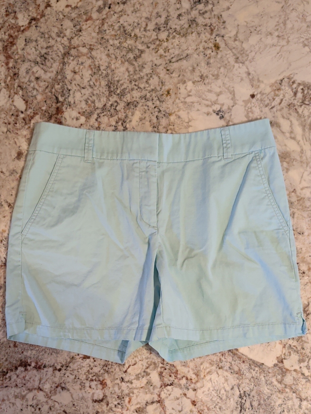 LOFT Pale Blue Cotton Bermuda Shorts